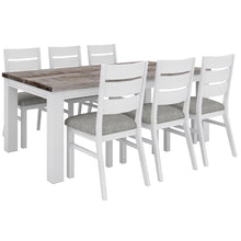 Load image into Gallery viewer, Plumeria Dining Chair Set of 2 Solid Acacia Wood Dining Furniture - White Brush