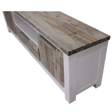 Load image into Gallery viewer, Plumeria ETU Entertainment TV Unit 210cm 2 Door Solid Acacia Timber -White Brush