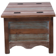 Load image into Gallery viewer, Gulmohar Coffee Table Antique Handcrafted Mango Wood Storage Trunk Chest Box