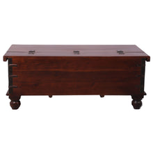 Load image into Gallery viewer, Konark Coffee Table Antique Handcrafted Solid Mango Wood Storage Trunk Chest Box
