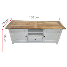Load image into Gallery viewer, Lavasa ETU Entertainment TV Unit 160cm 2 Door Mango Wood Farmhouse Furniture