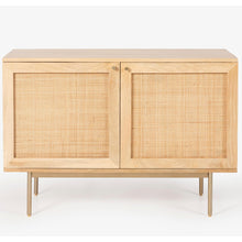 Load image into Gallery viewer, Martina Buffet Table Sideboard 100cm 2 Door Solid Mango Wood Storage Cabinet