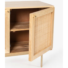 Load image into Gallery viewer, Martina Buffet Table Sideboard 100cm 2 Door Solid Mango Wood Storage Cabinet