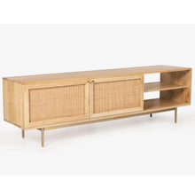 Load image into Gallery viewer, Martina ETU Entertainment TV Unit 175cm Solid Mango Wood Rattan Furniture