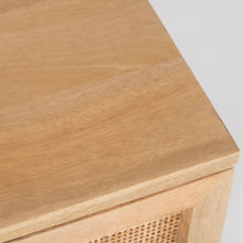 Load image into Gallery viewer, Martina Set of 2 Bedside Table 2 Drawer Storage Cabinet Solid Mango Wood Rattan