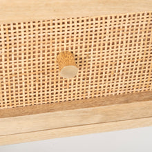 Load image into Gallery viewer, Martina Bedside Table 1 Drawer Storage Cabinet Solid Mango Wood Rattan