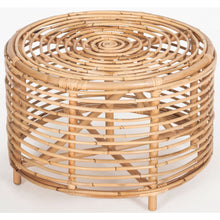 Load image into Gallery viewer, Lilac 61cm Rattan Round Side Table - Natural