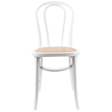 Load image into Gallery viewer, Azalea Arched Back Dining Chair 8 Set Solid Elm Timber Wood Rattan Seat - White