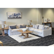 Load image into Gallery viewer, Plushy 2 + 3 Seater Sofa Set Fabric Uplholstered Lounge Couch - Stone