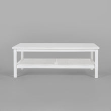 Load image into Gallery viewer, Jasmine Coffee Table 110cm Mindi Timber Wood Rattan Weave - White