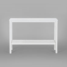 Load image into Gallery viewer, Jasmine Console Hallway Entry Table 110cm Mindi Timber Wood Rattan - White