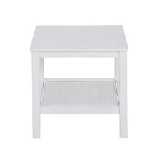 Load image into Gallery viewer, Jasmine Coffee Side Table Laptop Desk Bedside Sofa End Tables Mindi Wood - White