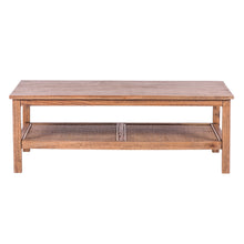 Load image into Gallery viewer, Jasmine Coffee Table 110cm Mindi Timber Wood Rattan Weave - Brown