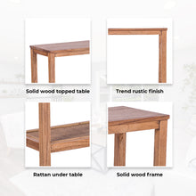 Load image into Gallery viewer, Jasmine Console Hallway Entry Table 110cm Mindi Timber Wood Rattan - Brown