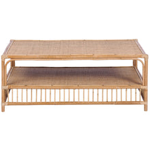 Load image into Gallery viewer, Earthy 110cm Rattan Cane Coffee Table - Natural