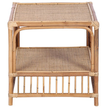 Load image into Gallery viewer, Earthy 51cm Rattan Cane Side Sofa End Lamp Table - Natural