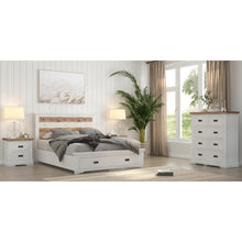 Load image into Gallery viewer, Orville 4pc Queen Bed Frame Suite Bedside Tallboy Furniture Package -Multi Color