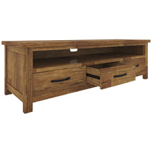 Load image into Gallery viewer, Birdsville ETU Entertainment TV Unit 174cm 3 Drawer Solid Mt Ash Wood - Brown