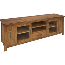 Load image into Gallery viewer, Birdsville ETU Entertainment TV Unit 223cm 2 Door 2 Drawer Mt Ash Wood - Brown
