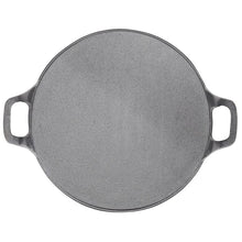 Load image into Gallery viewer, 30cm Round Cast Iron Griddle Plate, BBQ Pan Cooking Griddle Grill for StoveF, Oven
