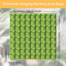 Load image into Gallery viewer, 72 Pockets Wall Hanging Planter Planting Grow Bag Vertical Garden Vegetable Flower Green