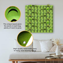 Load image into Gallery viewer, 72 Pockets Wall Hanging Planter Planting Grow Bag Vertical Garden Vegetable Flower Green