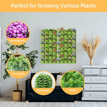 Load image into Gallery viewer, 72 Pockets Wall Hanging Planter Planting Grow Bag Vertical Garden Vegetable Flower Green