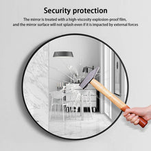 Load image into Gallery viewer, Slim Design 50CM Black Bathroom, Living Room, Hallway Mirror Round Mirror Wall Decor Metal Frame