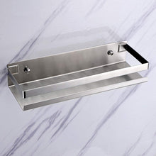 Load image into Gallery viewer, Brushed Bathroom Shower Shelf Kitchen Rack Storage Shelves Shampoo Holder Organizer