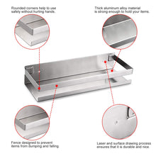 Load image into Gallery viewer, Brushed Bathroom Shower Shelf Kitchen Rack Storage Shelves Shampoo Holder Organizer