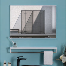 Load image into Gallery viewer, 40x50cm White Rectangle Wall Bathroom Mirror Bathroom Holder Vanity Mirror Corner Decorative Mirrors