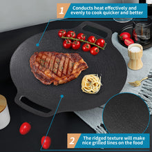 Load image into Gallery viewer, Korean Grill Pan Nonstick 6 Layer 40cm Round BBQ Griddle Indoor or Outdoor Cooking
