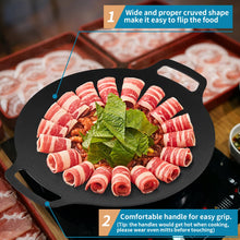 Load image into Gallery viewer, Korean Grill Pan Nonstick 6 Layer 40cm Round BBQ Griddle Indoor or Outdoor Cooking