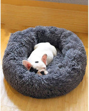 Load image into Gallery viewer, Soft Dog Bed Round Washable Plush Pet Kennel Cat Bed Mat Sofa Medium 60cm