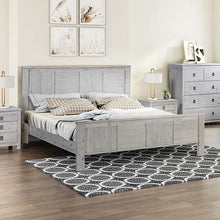 Load image into Gallery viewer, Queen Size Bed Frame with Solid Acacia Wood Veneered Construction in White Ash Colour