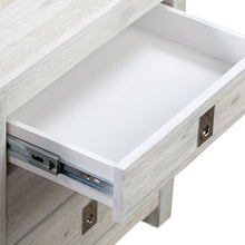 Load image into Gallery viewer, Bedside Table 2 drawers Night Stand Solid Acacia Storage in White Ash Colour