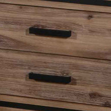 Load image into Gallery viewer, Bedside Table 2 drawer Night Stand with Solid Acacia Storage in Sliver Brush Colour