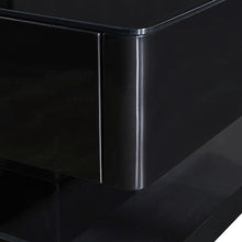Load image into Gallery viewer, Stylish Coffee Table High Gloss Finish in Shiny Black Colour with 4 Drawers Storage