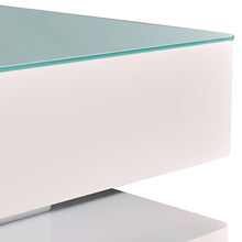 Load image into Gallery viewer, Stylish Coffee Table High Gloss Finish Shiny White Colour with 4 Drawers Storage