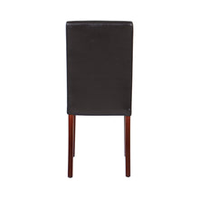 Load image into Gallery viewer, 2x Wooden Frame Brown Leatherette Dining Chairs with Solid Pine Legs