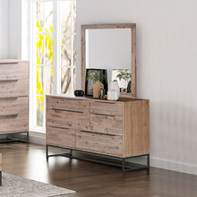 Load image into Gallery viewer, Dresser with 6 Storage Drawers in Solid Acacia & Veneer With Mirror