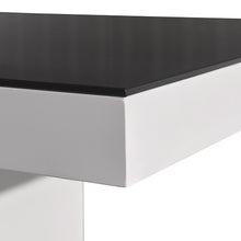 Load image into Gallery viewer, Dining Table in Rectangular Shape High Glossy MDF Wooden Base Combination of Black & White Colour