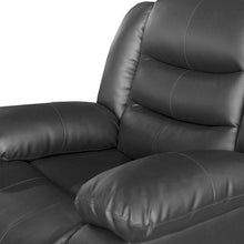 Load image into Gallery viewer, 3+2+1 Seater Recliner Sofa In Faux Leather Lounge Couch in Black