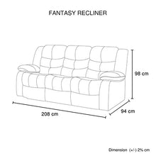 Load image into Gallery viewer, 3+2+1 Seater Recliner Sofa In Faux Leather Lounge Couch in Black