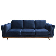 Load image into Gallery viewer, 3+2+1 Seater Sofa BlueFabric Lounge Set for Living Room Couch with Wooden Frame
