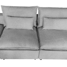 Load image into Gallery viewer, 6 Seater Cloud Sectional Sofa in Belfast Fabric Grey Living Room Couch with Ottoman