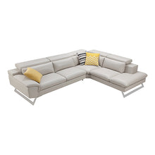 Load image into Gallery viewer, 5 Seater Lounge Cream Colour Leatherette Corner Sofa Couch with Chaise