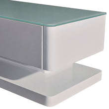 Load image into Gallery viewer, TV Cabinet with 3 Storage Drawers With High Glossy Assembled Entertainment Unit in White colour