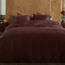 Load image into Gallery viewer, VTWonen Earth Dark Red Quilt Cover Set Queen