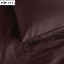 Load image into Gallery viewer, VTWonen Earth Dark Red Quilt Cover Set Queen